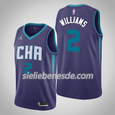 Herren NBA Charlotte Hornets Trikot Marvin Williams 2 Jordan Brand 2019-2020 Statement Edition Swingman